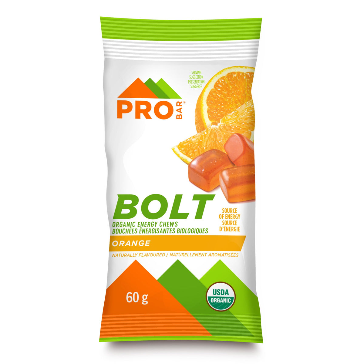 PROBAR BOLT ENERGY CHEWS ORANGE (12 UNIT CASE)