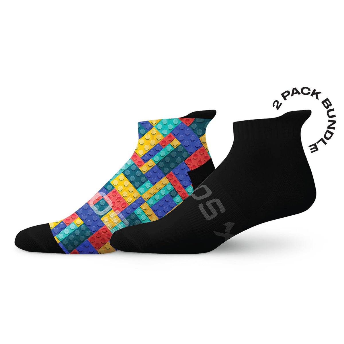 SOX Footwear Tab Socks Combo- Blocks