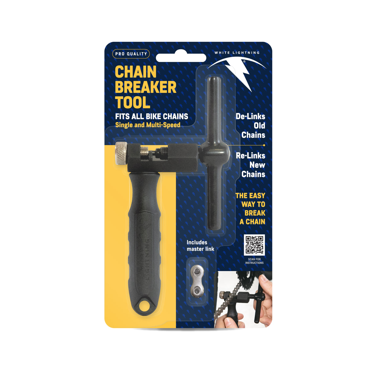 CHAIN BREAKER TOOL w 6/7 /8 LINK (SINGLE UNIT)