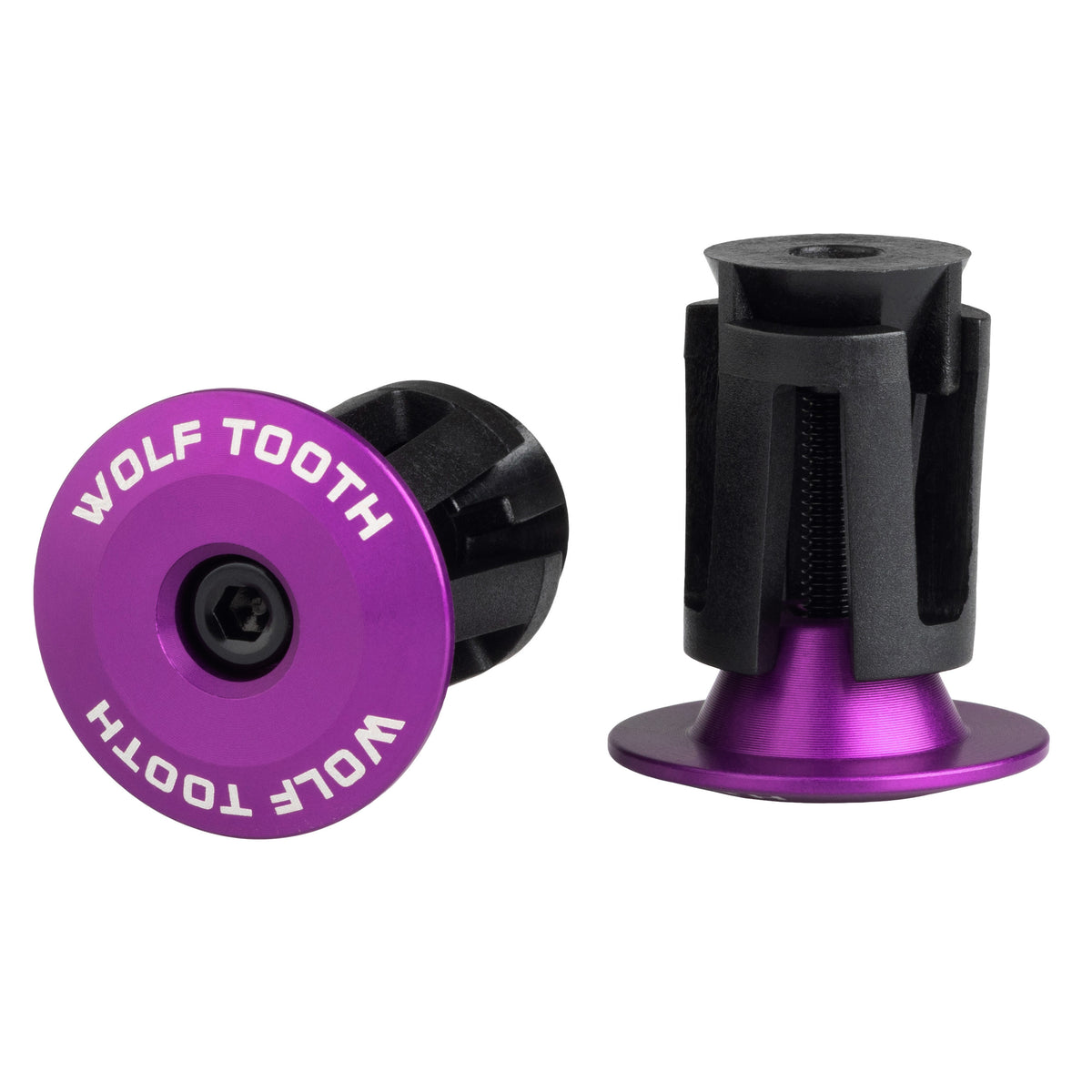 ALLOY BAR END PLUGS ULTRAVIOLET PURPLE