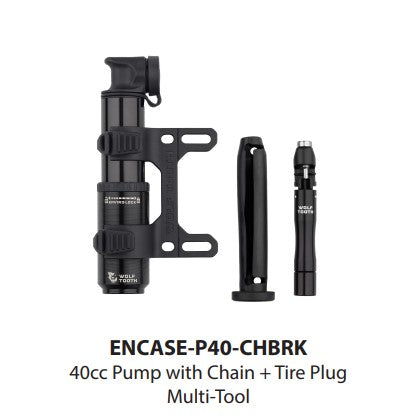 ENCASE PUMP 40CC W CHAIN TIRE PLUG MULTI-TOOL