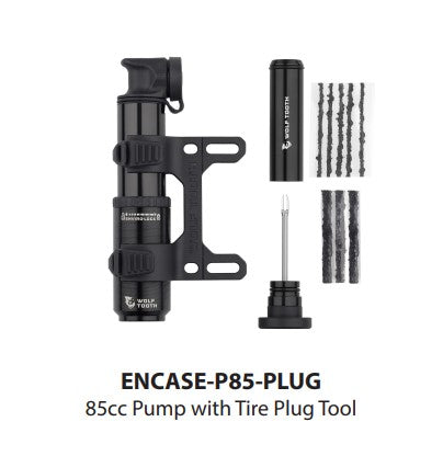 ENCASE PUMP 40CC W TIRE PLUG TOOL