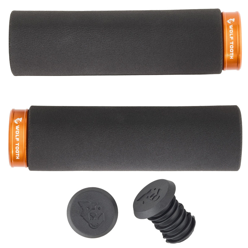 LOCK-ON FAT PAW GRIP BLACK WITH ORANGE COLLAR