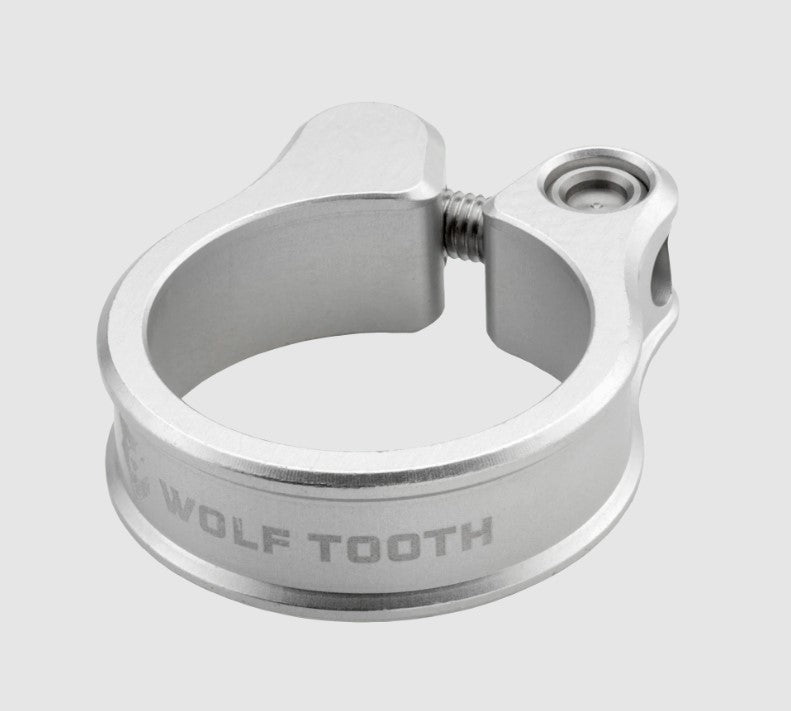 SEATPOST CLAMP 34.9MM RAW SILVER