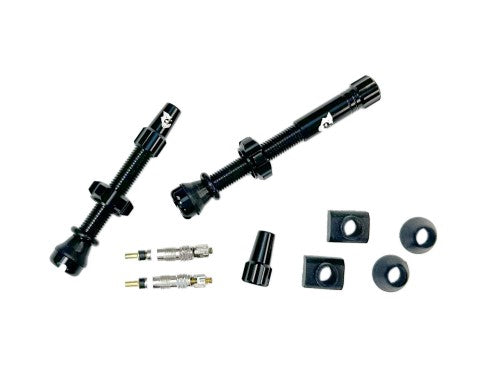 TUBELESS VALVE STEM KIT 44MM BLACK