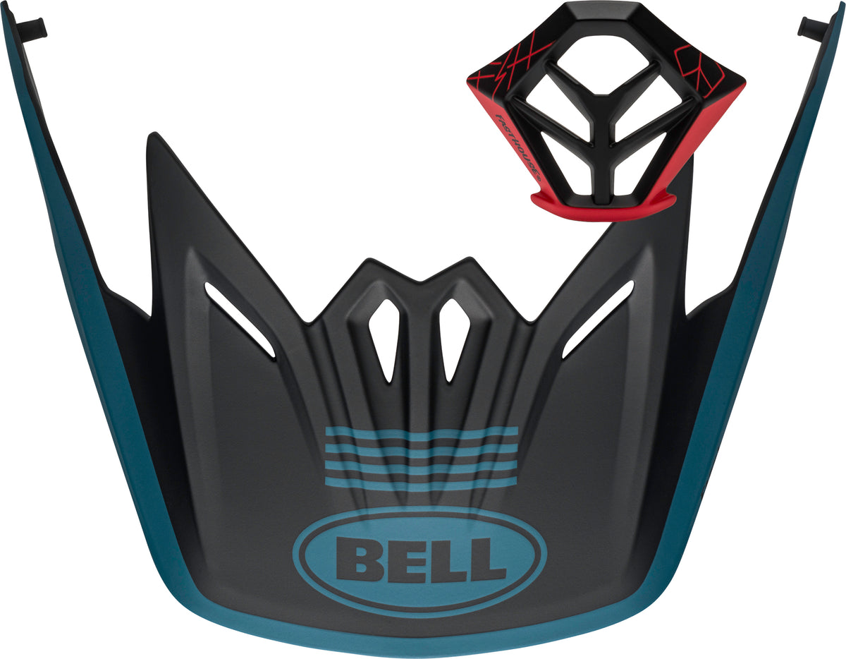 FULL-9 VISOR COMBO MAT BLU/BLK OS