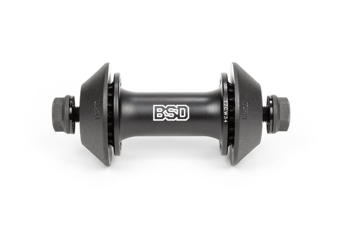 BSD STREET PRO FRONT HUB (W/GUARDS) BLK