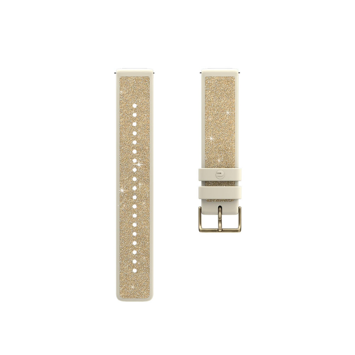 POLAR WRIST BAND 20MM FKM/CRYSTAL GLD S