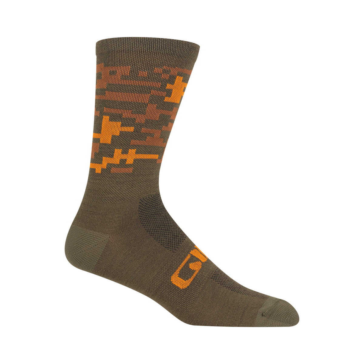 SEASONAL MERINO SOCK TRAIL GRN CAMO M