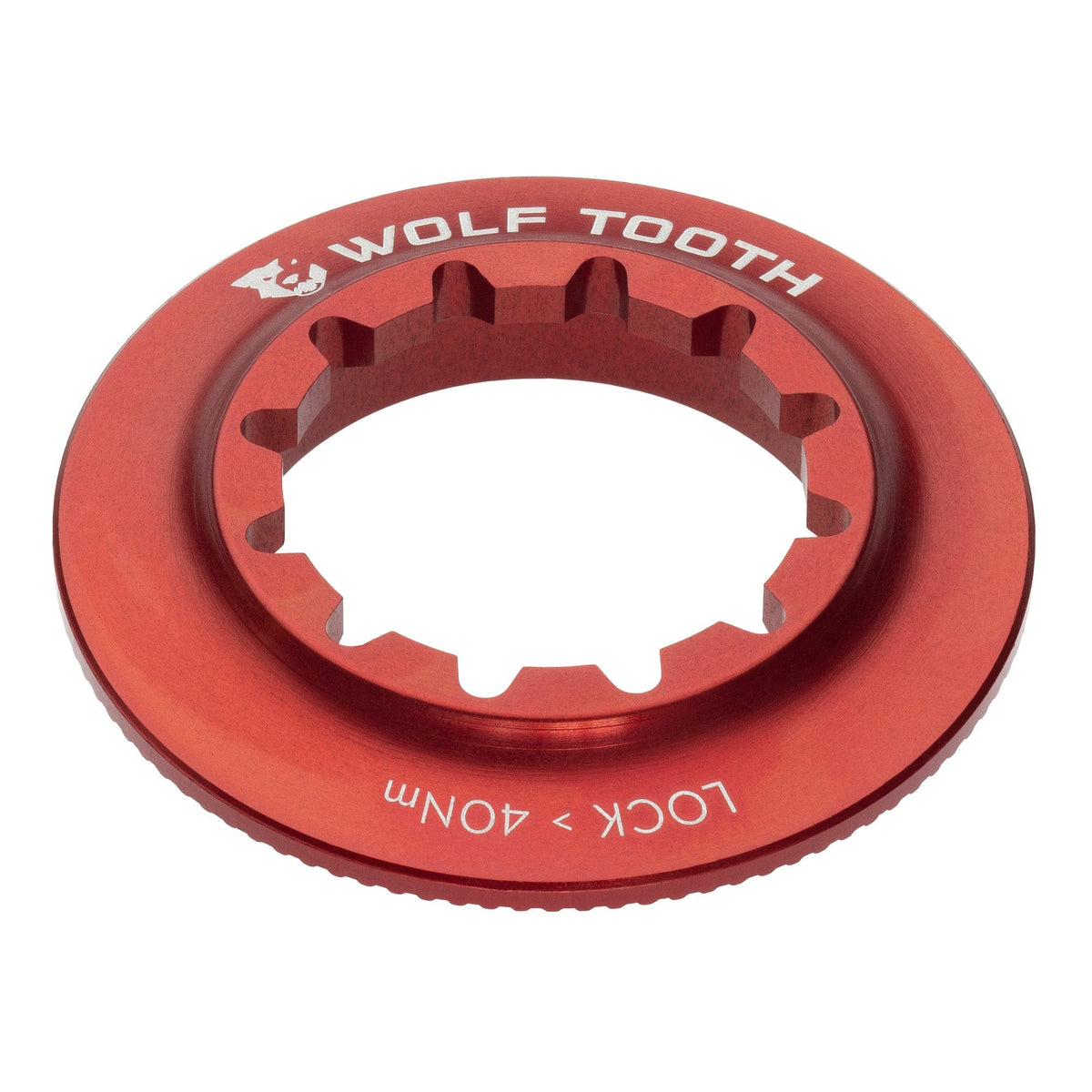 CENTERLOCK ROTOR LOCKRING - INTERNAL SPLINE RED