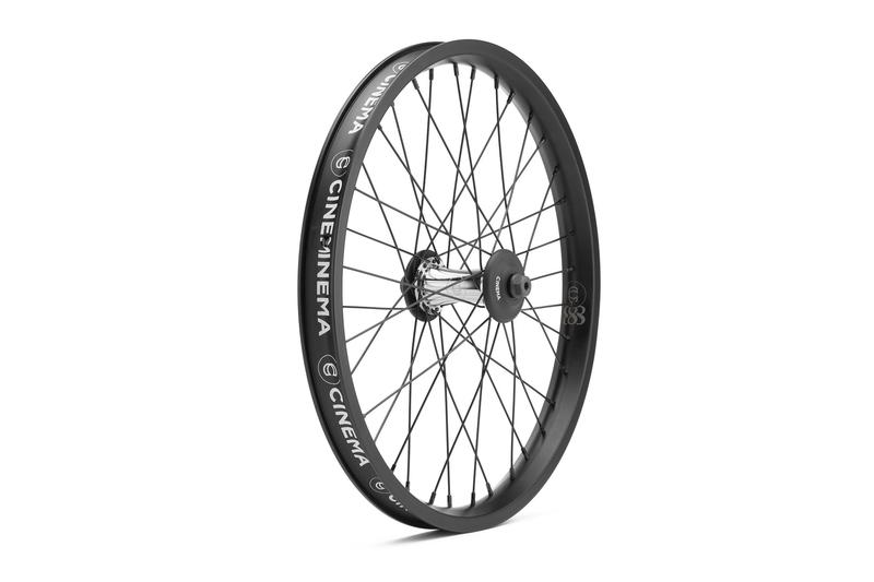 888 FRONT WHEEL POLISHED HUB BLK RIM