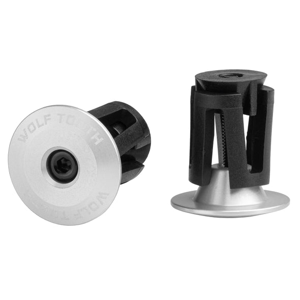 ALLOY BAR END PLUGS RAW SILVER