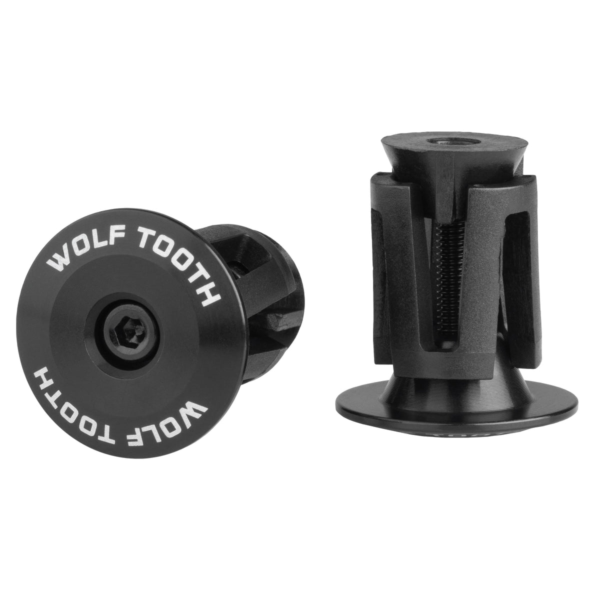 ALLOY BAR END PLUGS BLACK