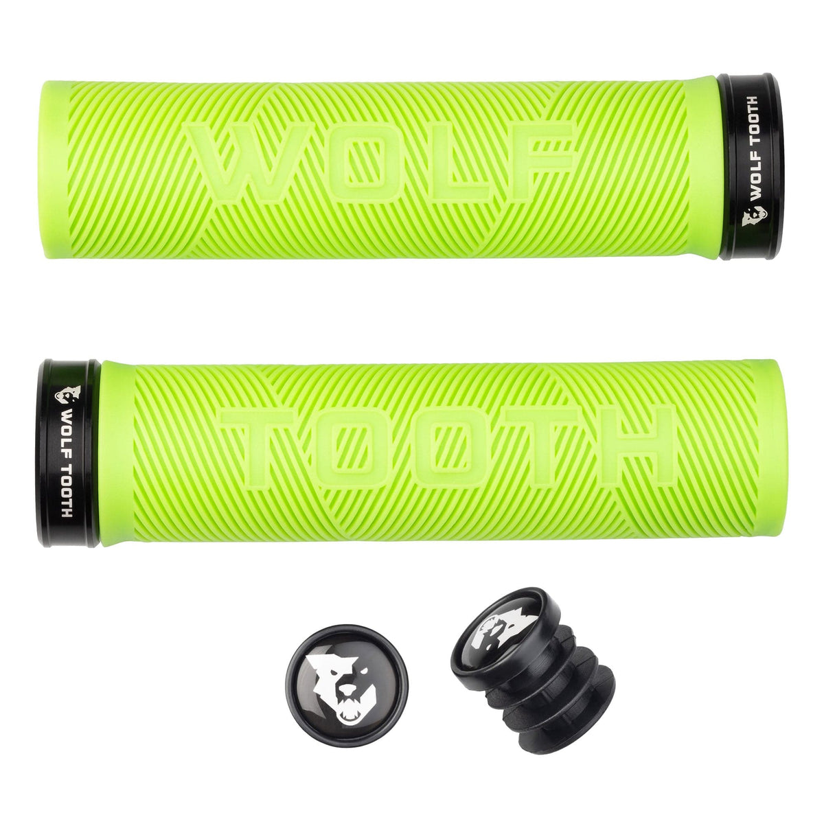 LOCK-ON ECHO GRIP - GREEN GRIP WITH BLACK COLLAR