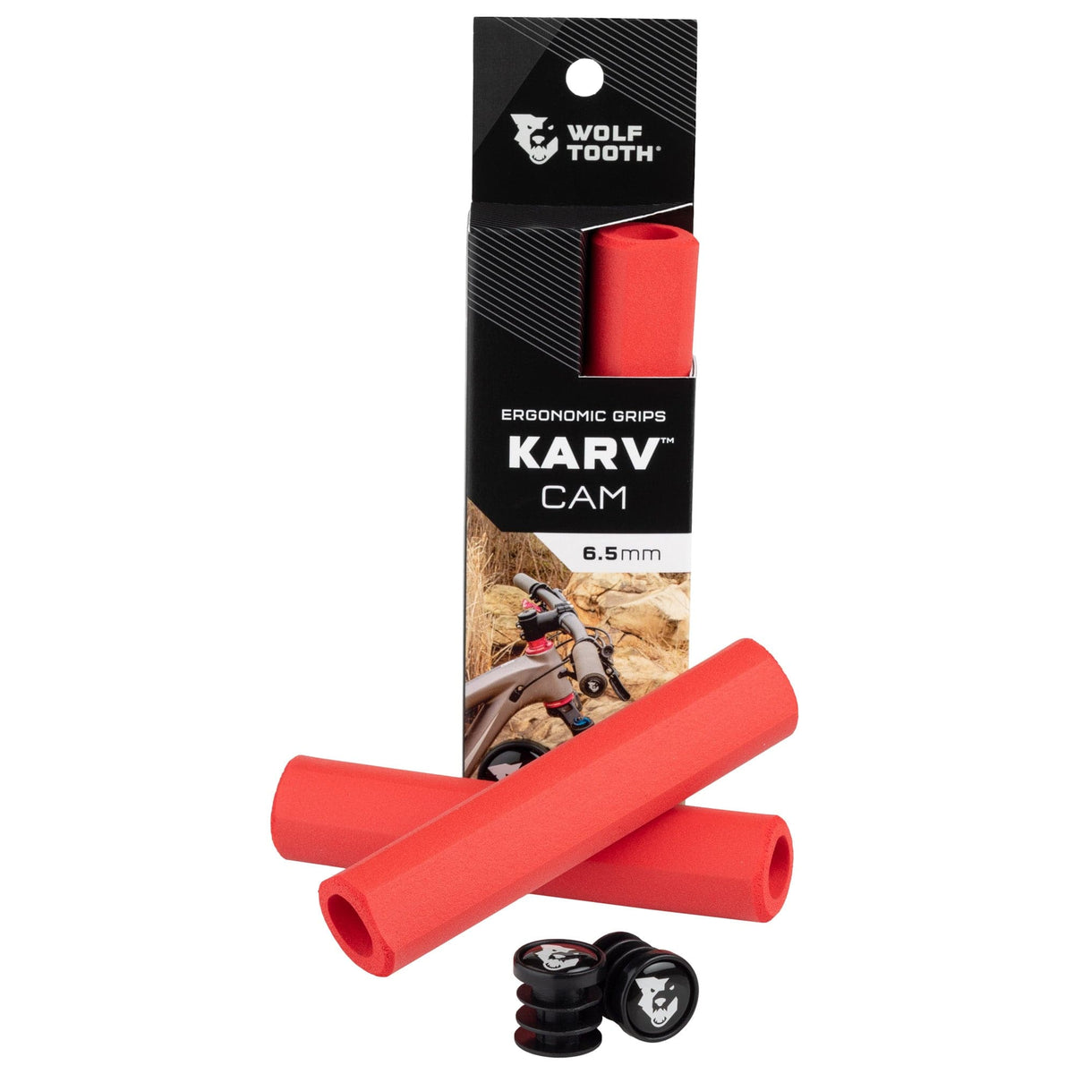 KARV CAM GRIPS 6.5MM RED
