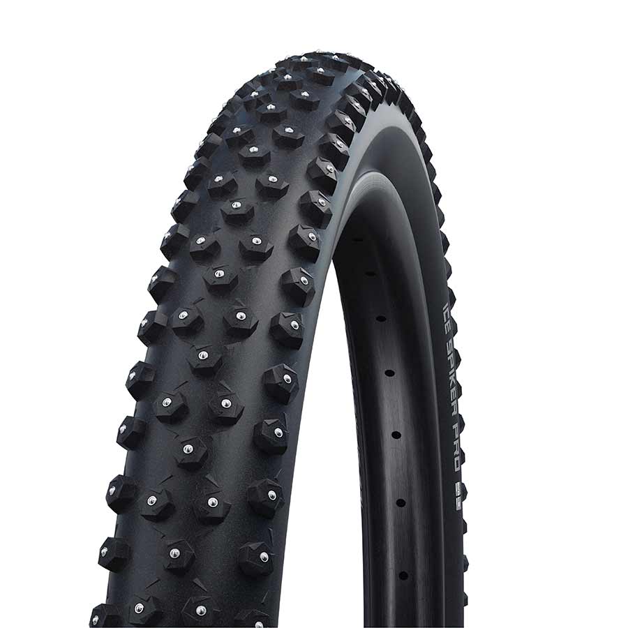 Schwalbe, Ice Spiker Pro, Tire, 27.5''x2.25, Folding, Clincher, Winter, DD, Raceguard, 67TPI, Black