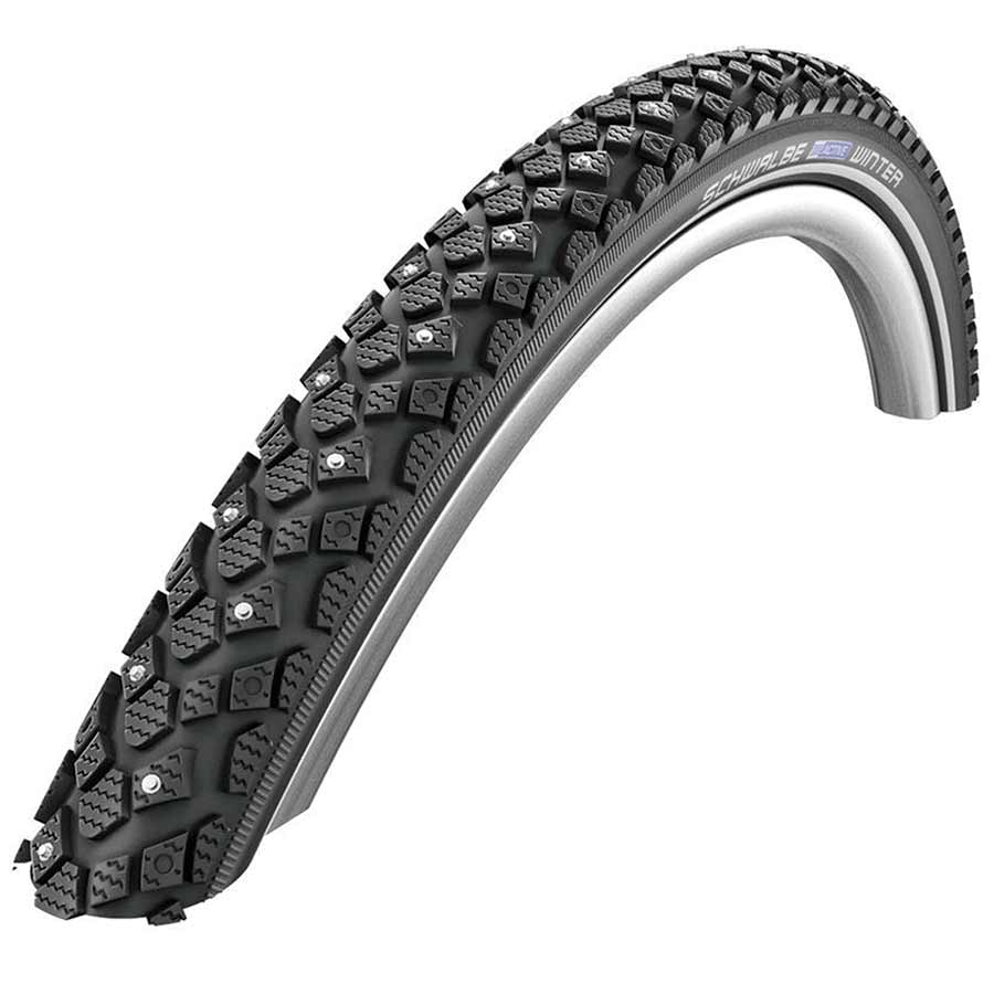 Schwalbe Winter Tire 700 x 40c (42-622) Black-Reflex, 120 Studs, Kevlar Guard, Wire