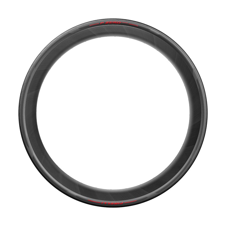Pirelli, PZero Race, Road Tire, 700x26C, Folding, Clincher, SmartEVO, TechBELT, 127TPI, Red, Made in Italy