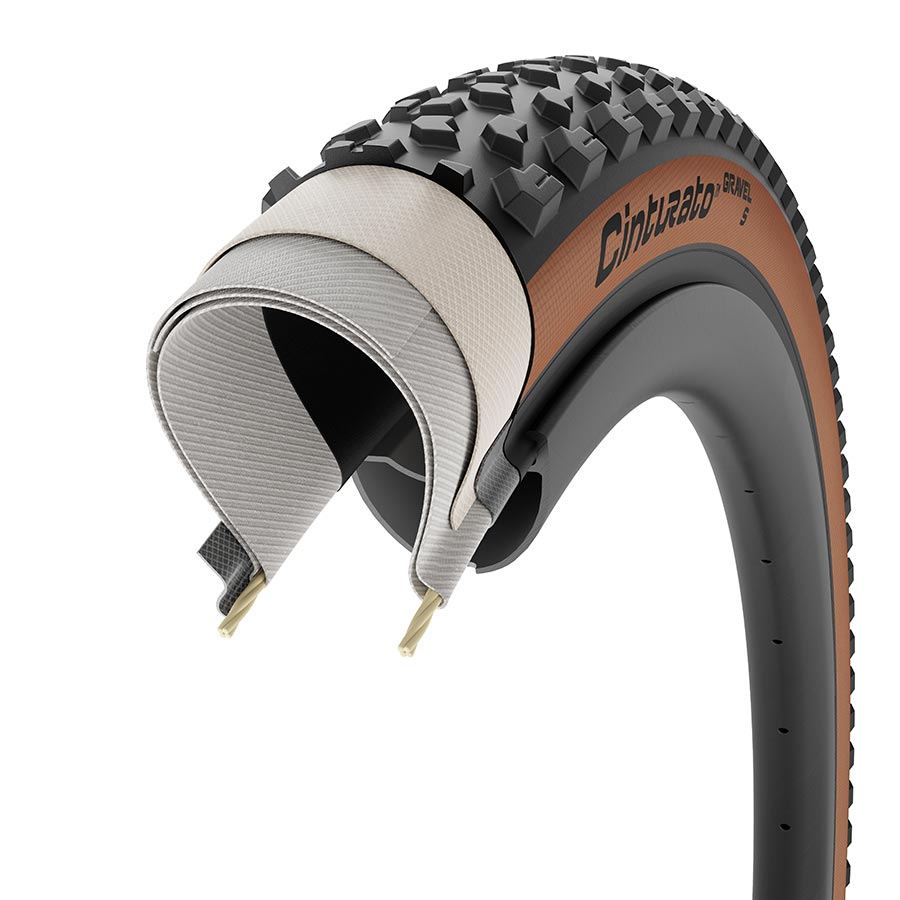 Pirelli, Cinturato GRAVEL S, Gravel Tire, 700x40C, Tanwall