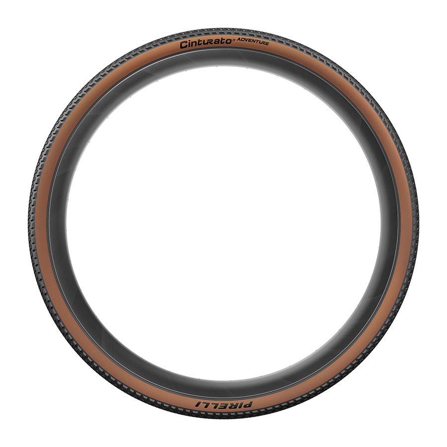 Pirelli, Cinturato Adventure, Gravel Tire, 700x35C, Folding, Tubeless Ready, Pro (Gravel), 60TPI, Tanwall