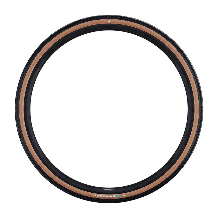 Schwalbe, G-One RS Pro, Gravel Tire, 700x50, Tubeless Ready, Addix Race, V-Guard, 67TPI, Transparent Skinwall