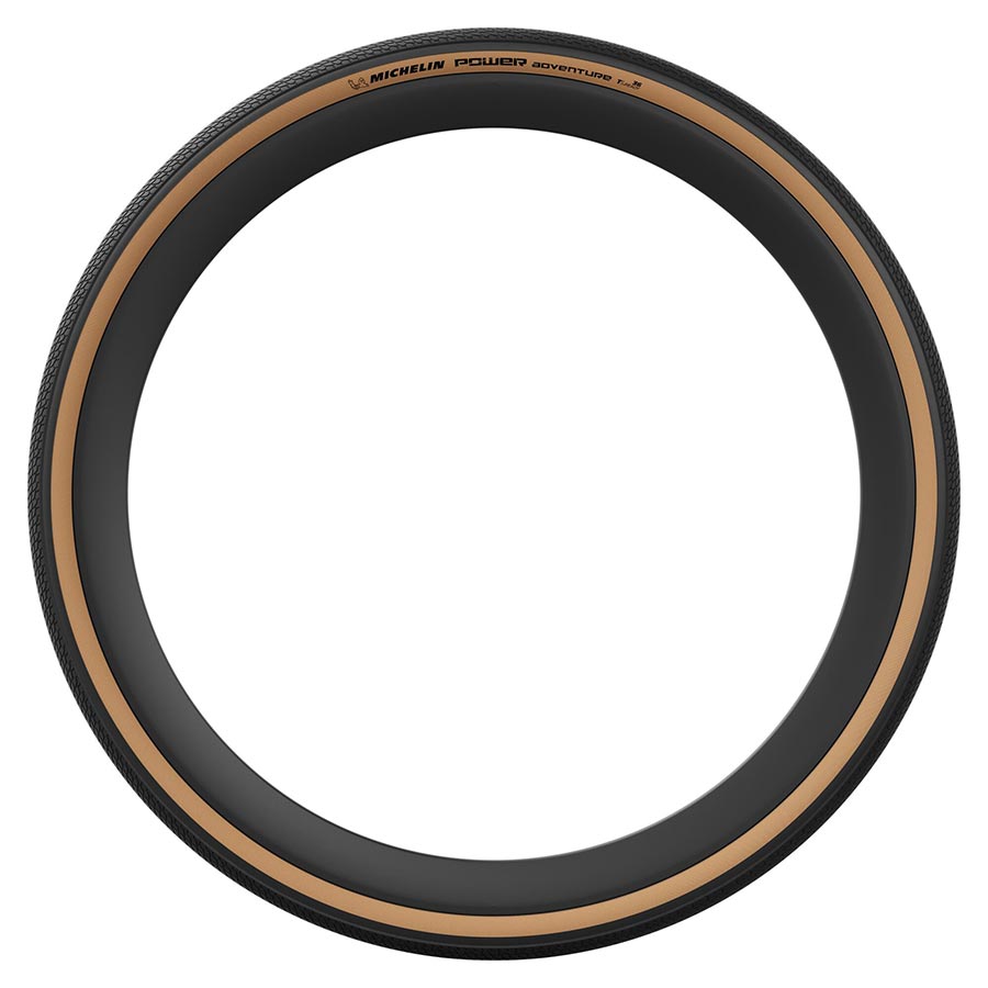 Michelin, Power Adventure Classic TS TLR, Gravel Tire, 700x36C, Folding, Tubeless Ready, GUM-X, GUM-X, 3x100TPI, Tanwall