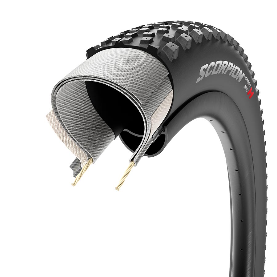 Pirelli, Scorpion Sport XC H, Mountain Tire, 29x2.20, Folding, Tubeless Ready, SmartGRIP, ProWALL, 60TPI, Black