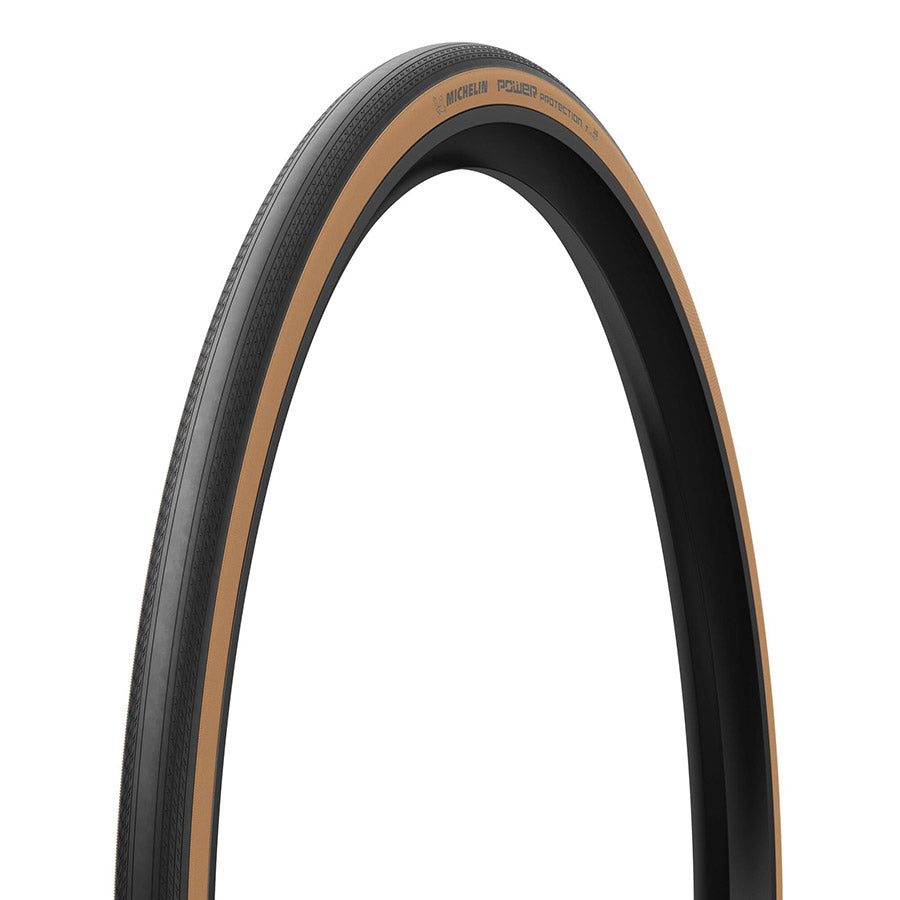 Michelin, POWER PROTECTION, Road Tire, 700x35C, Folding, Tubeless Ready, MAGI-X, 3x120, Tanwall