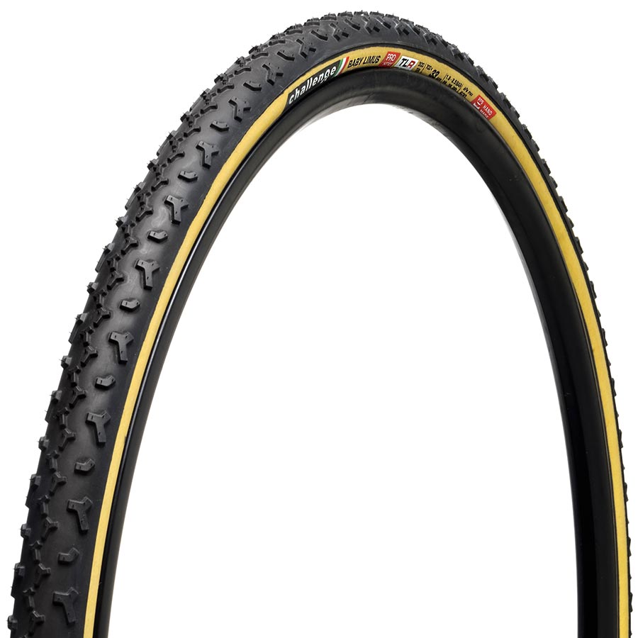 Challenge, Baby Limus Pro TLR, Gravel Tire, 700x33C, Folding, Tubeless Ready, Smart, PPS, 300TPI, Tanwall