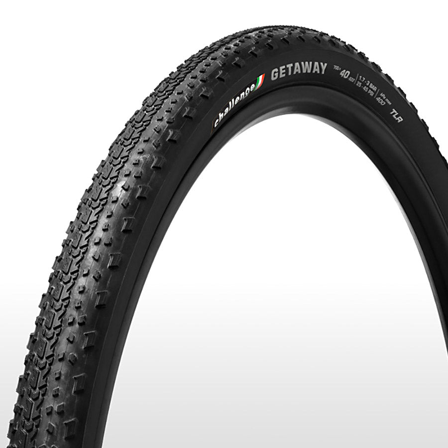 Challenge, Getaway Race V-TLR, Gravel Tire, 700x40C, Folding, Tubeless Ready, SMART-V, PPS, 120TPI, Black