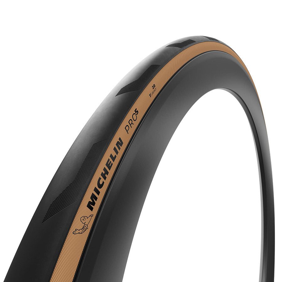 Michelin, PRO5 TLR, Road Tire, 700x30C, Folding, Tubeless Ready, GUM-X, Bead2Bead, 3x120, Tanwall