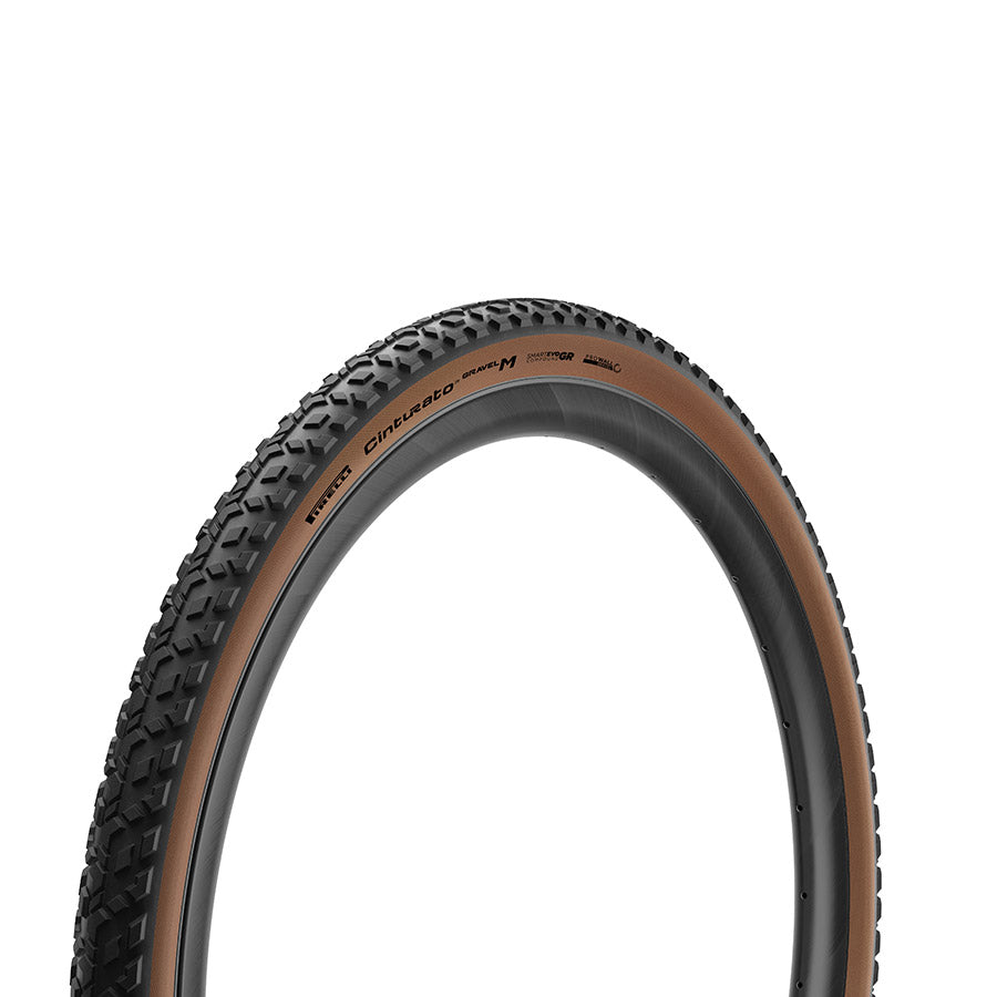 Pirelli, Cinturato Gravel M HP-Line, Gravel Tire, 700x40C, Folding, Tubeless Ready, SmartEVO GR, ProWALL Gravel, 120TPI, Tanwall