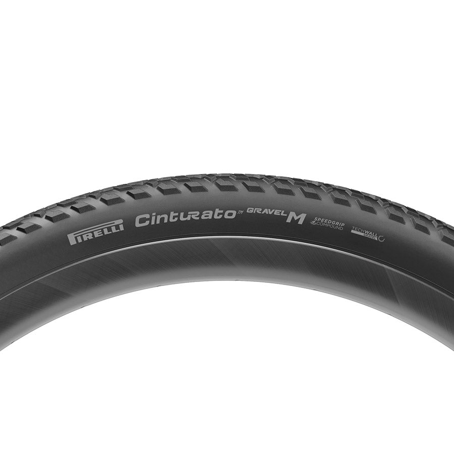 Pirelli, Cinturato Gravel M P-Line, Gravel Tire, 700x45C, Folding, Tubeless Ready, SpeedGrip, TechWALL, 60TPI, Black