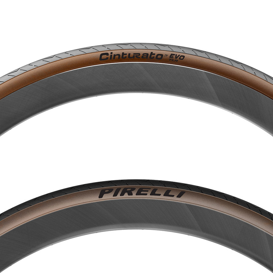 Pirelli, Cinturato EVO TLR, Road Tire, 700x32C, Folding, Tubeless Ready, SmartEVO AS, TechWALL+, 60TPI, Tanwall
