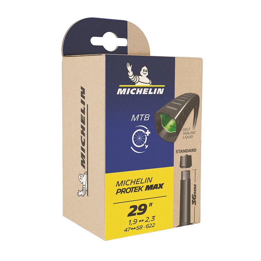 Michelin, Protek Max, Tube, Schrader, Length: 48mm, 27.5'', 2.40-3.00