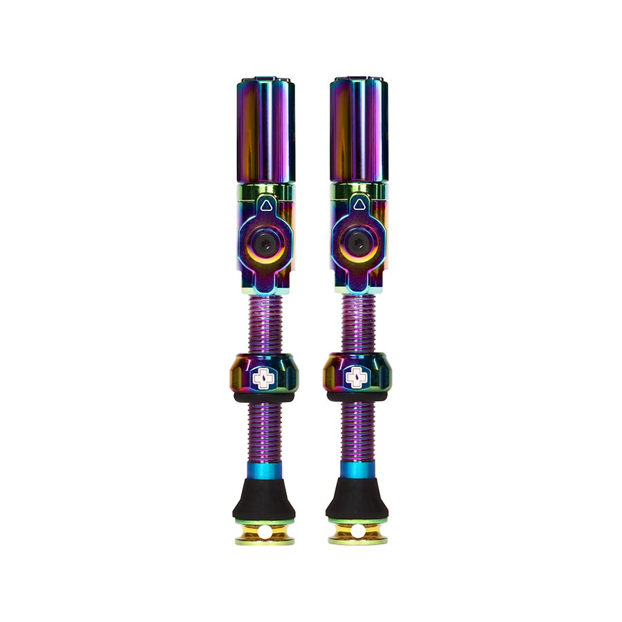 Muc-Off, Big Bore Hybrid Large, Tubeless Valve, Hybrid, 45mm, Iridescent, Pair