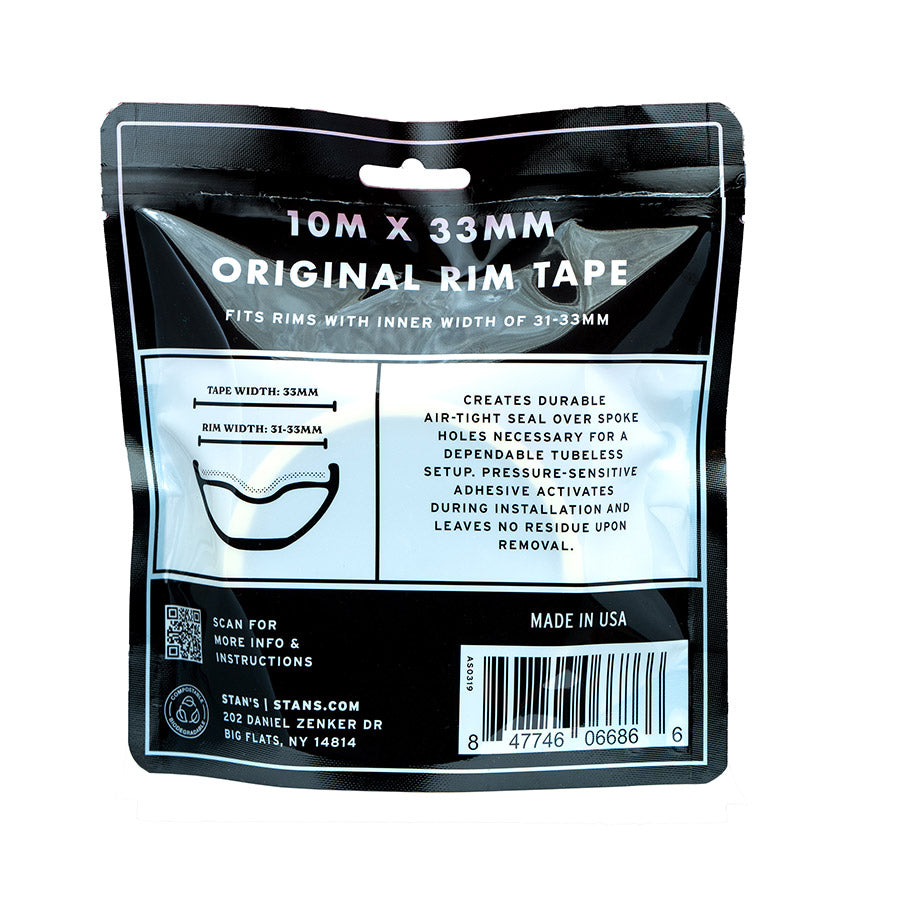Stan's Original Tubeless Rim Tape - 33mm x 10m Roll