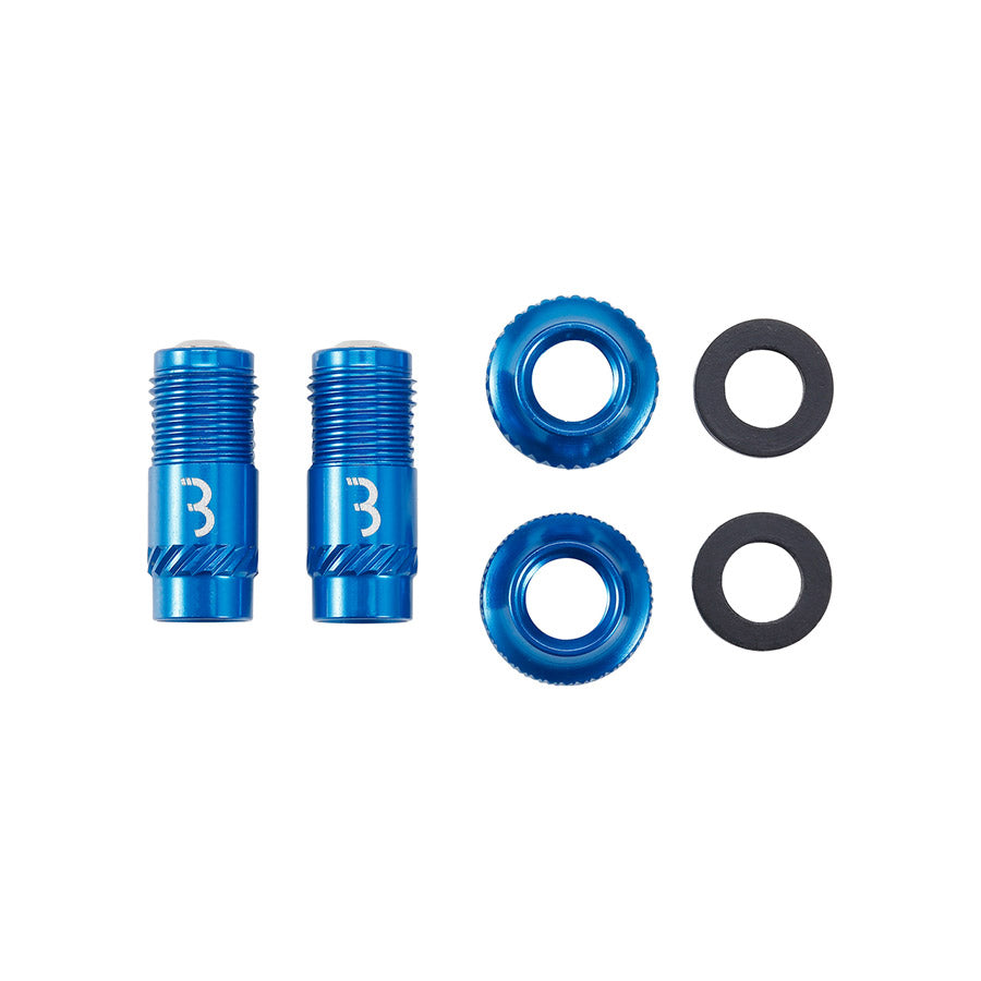 BBB Cycling, BTI-165 CoreCap, Tubeless Valve, Blue, Pair