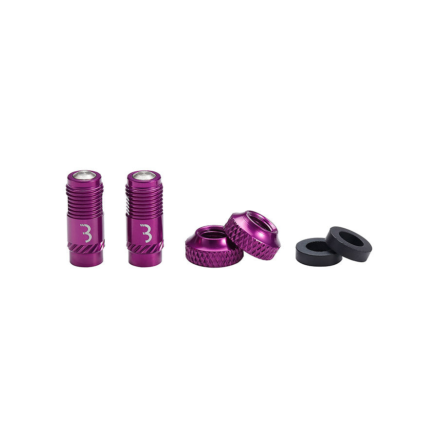 BBB Cycling, BTI-165 CoreCap, Tubeless Valve, Purple, Pair