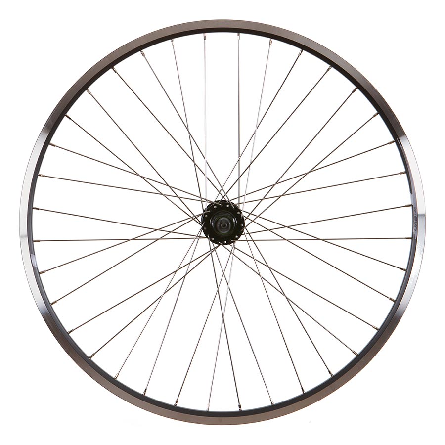Wheel Shop, Evo Tour 19 Black/ Formula DC-22, Wheel, Rear, 700C / 622, Holes: 36, QR, 135mm, Rim and Disc IS 6-bolt, Shimano HG