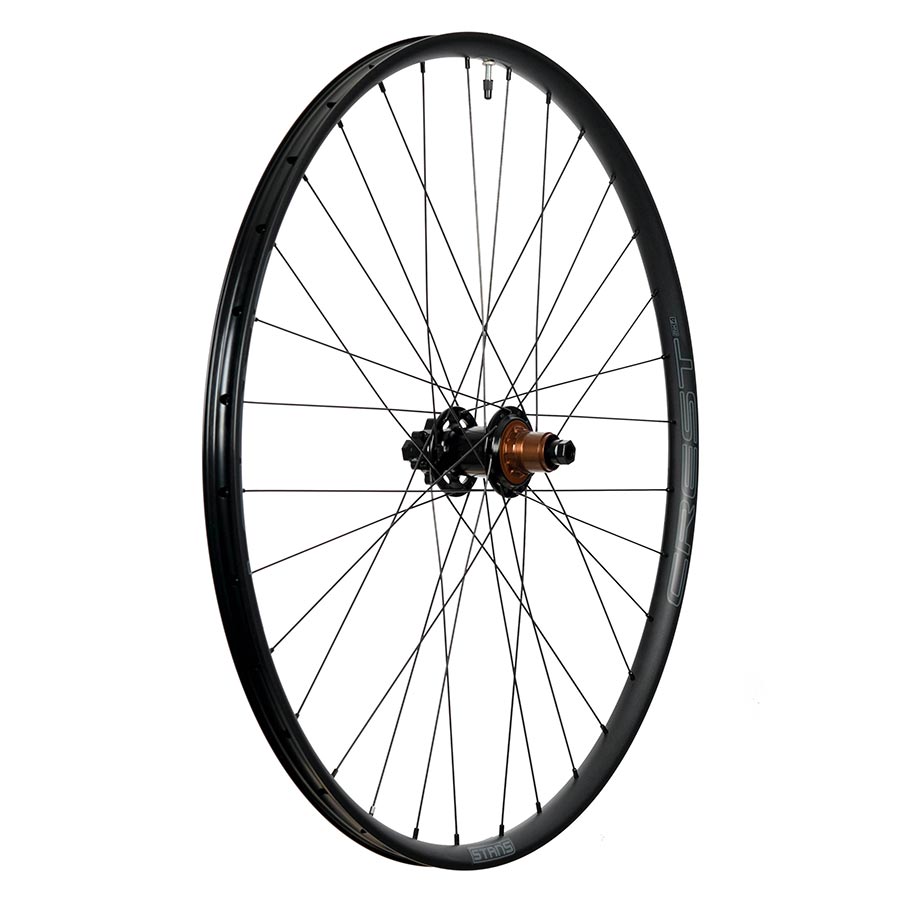 Stans No Tubes, Crest MK4, Wheel, Rear, 27.5'' / 584, Holes: 32, 12mm TA, 148mm, Disc IS 6-bolt, Shimano Micro Spline