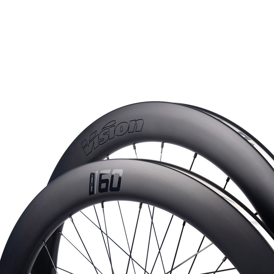 Vision, SC 60 SL DISC, Wheel, Front and Rear, 700C / 622, Holes: F: 21, R: 24, F: TA 12mm, R: X 12mm, F: 100, R: 142, Disc Center Lock, SRAM XD-R, Set