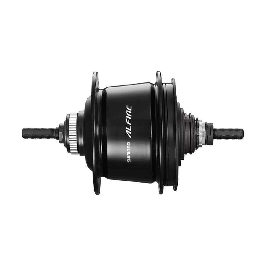 INTERNAL HUB GEAR 8-SPEED FOR DISC, SG-S7001-8, ALFINE, 36H 135X187MM, W/ROTOR MOUNT COVER, BLACK