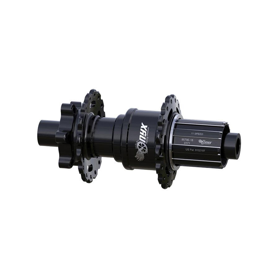 Onyx Racing Products, Vesper MTB Boost, Disc Hub, Rear, 32H, 12mm TA, 148mm, Shimano HG 11, Black