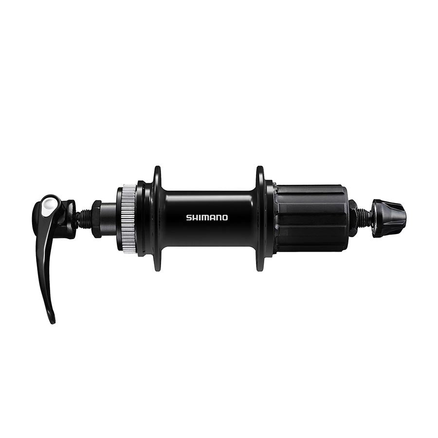 Shimano, FH-QC400, Disc Hub, Rear, 36H, Center Lock, QR, 135mm, Shimano HG, Black, EFHQC400HMAZBP