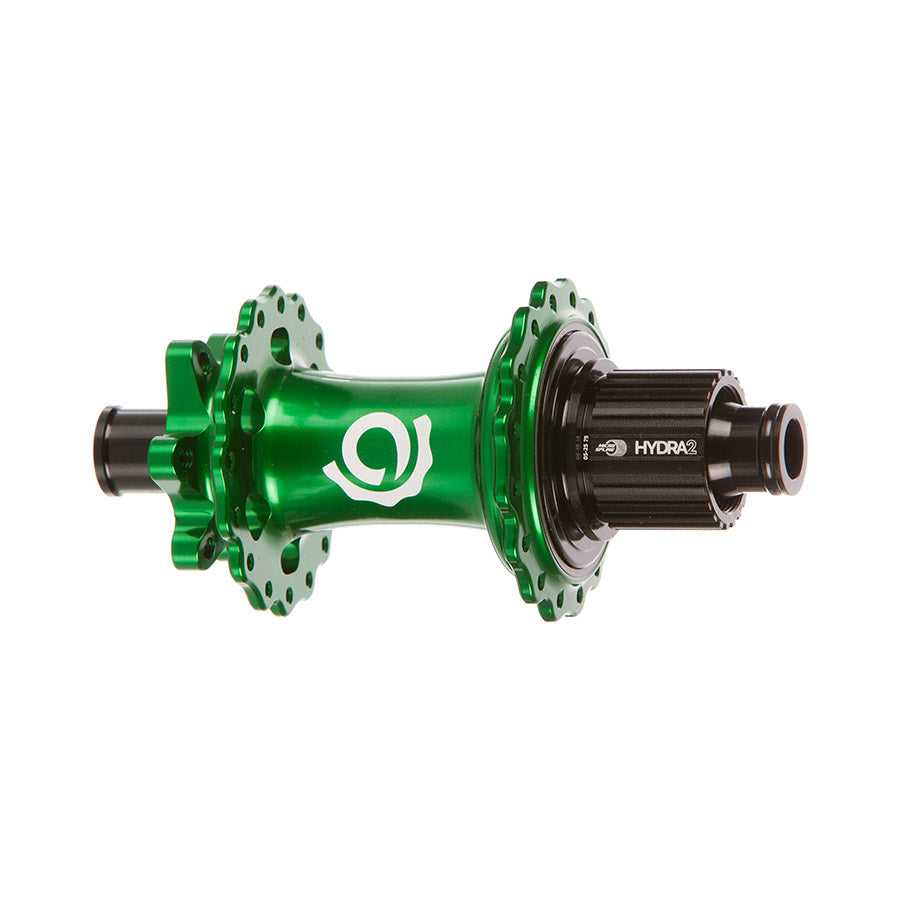 Industry Nine, Hydra 2 Boost MicroSpline, Disc Hub, Rear, 32H, 12mm TA, 148mm, Shimano Micro Spline, Green