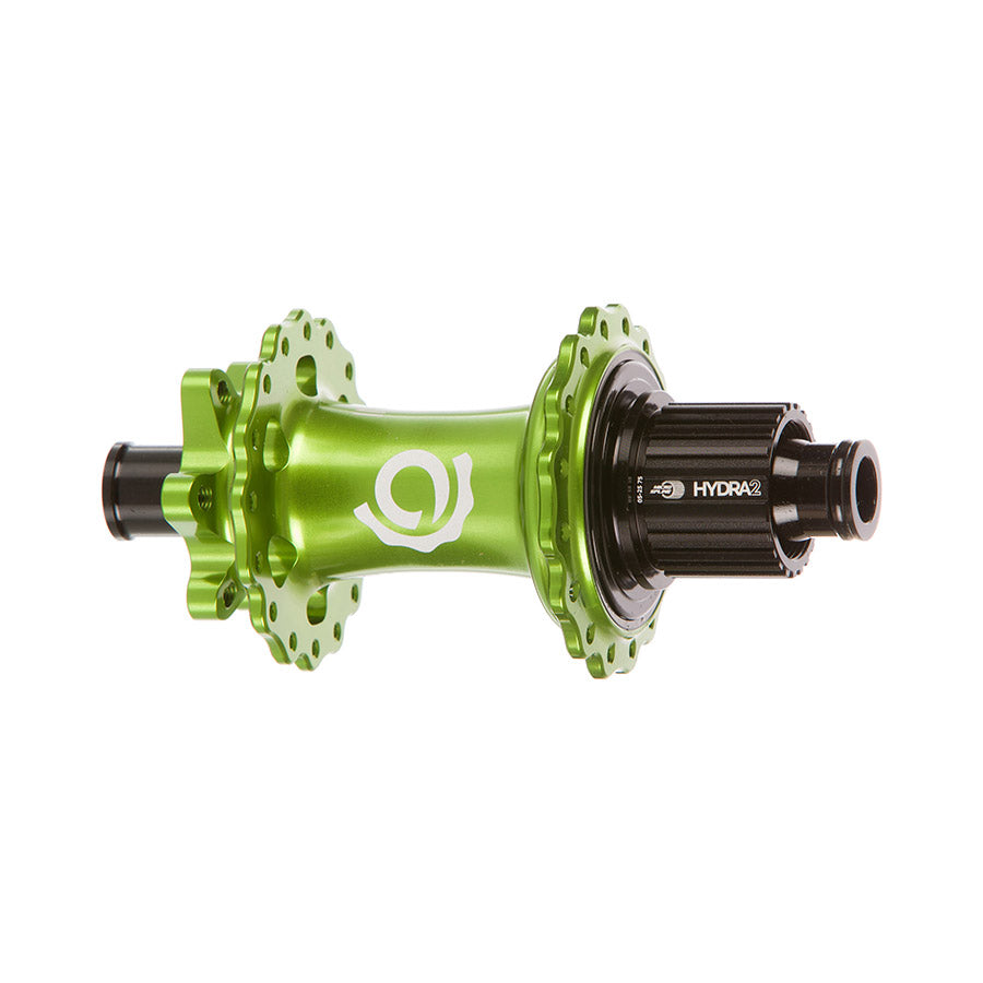 Industry Nine, Hydra 2 Boost MicroSpline, Disc Hub, Rear, 32H, 12mm TA, 148mm, Shimano Micro Spline, Lime