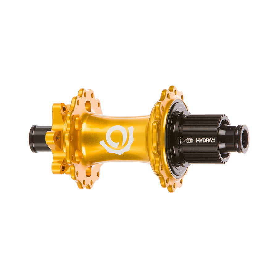 Industry Nine, Hydra 2 Boost MicroSpline, Disc Hub, Rear, 28H, 12mm TA, 148mm, Shimano Micro Spline, Gold