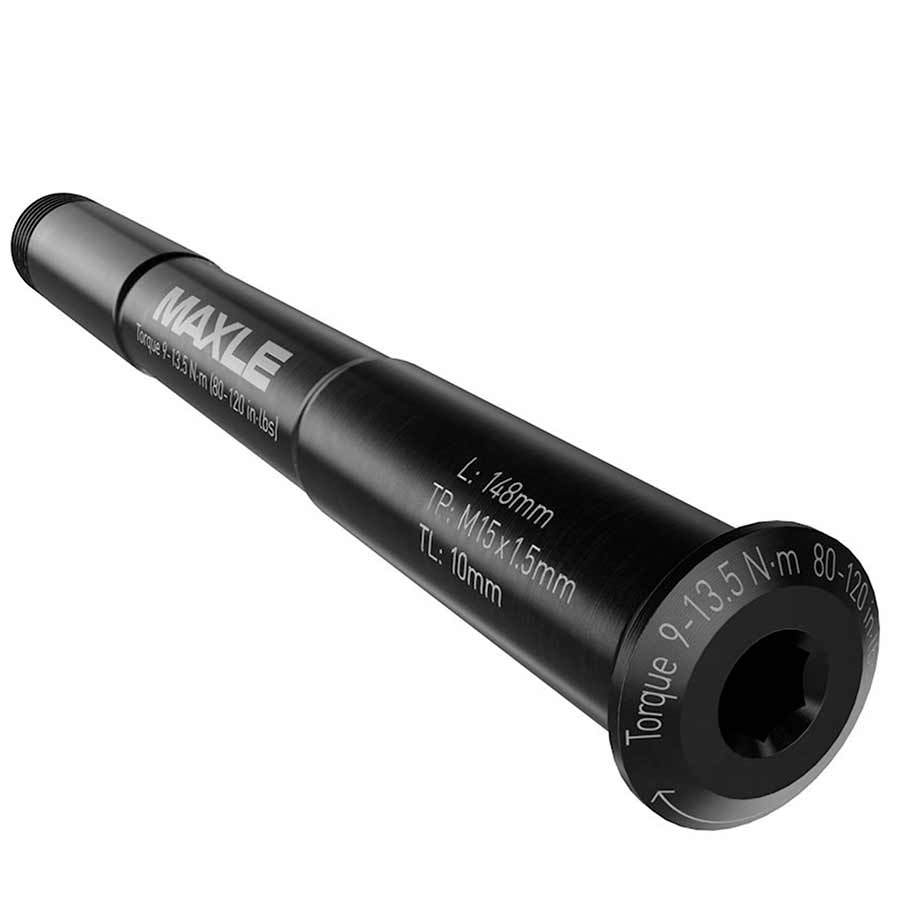 RockShox, MAXLE STEALTH, Thru Axle, Front, 15x100mm TA, Length: 125mm, Thread Length: 9mm, Thread Pitch: M15x1.50, Road Forks
