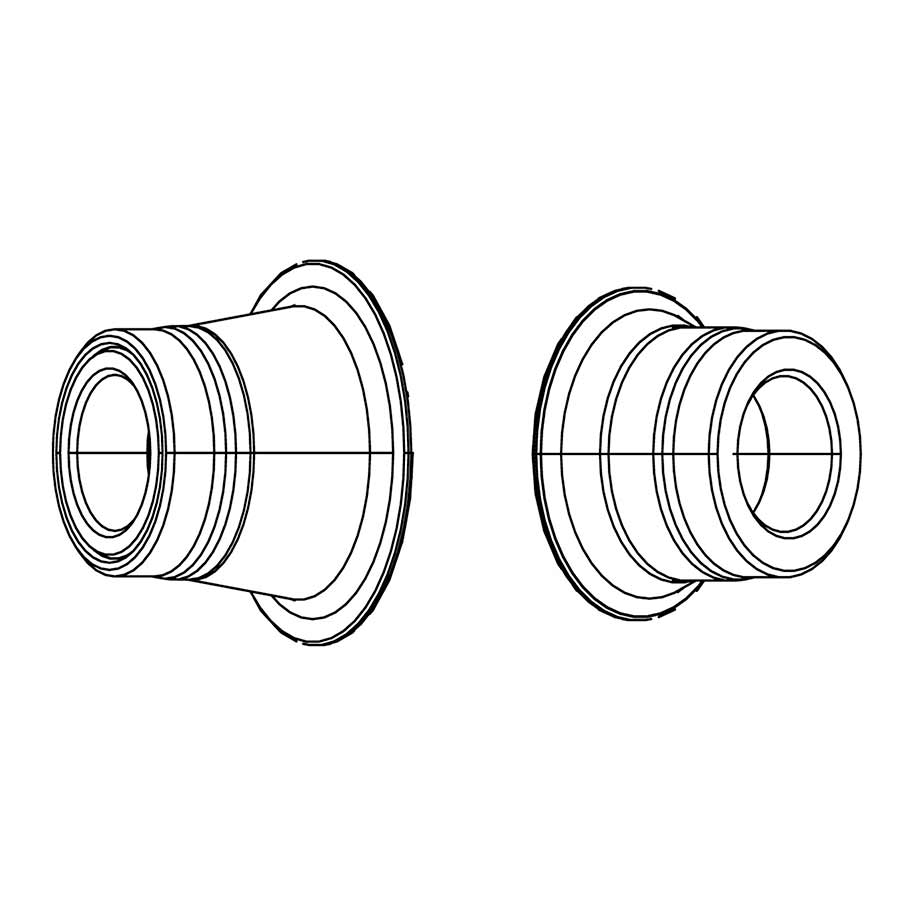 Zipp, 77/177 Conversion Caps, 177 DISC Rear, 12x142TA